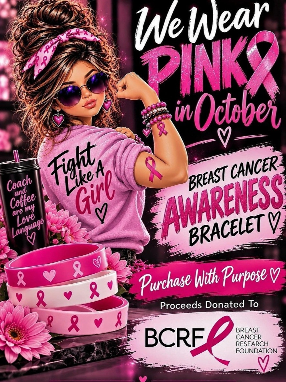 Breast Cancer Awareness Bracelet